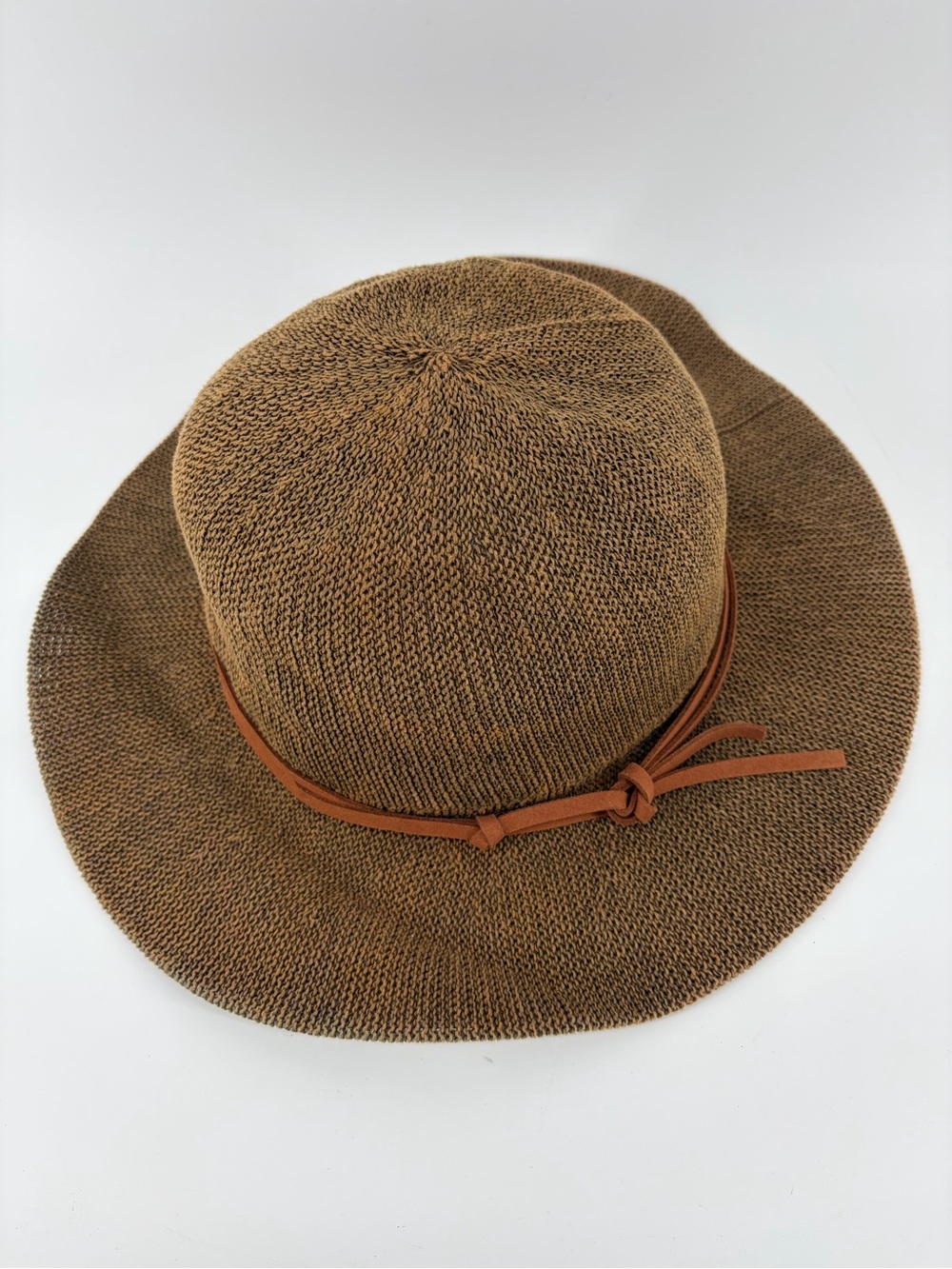 Marcus Adler Bohemian Paper Blend Straw Hat, Size OS, Floppy‎ Hat, Leather Band
